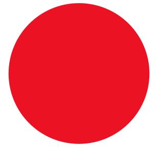 A red circle.